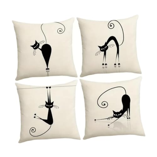 4 housses de coussin imprimées décoration intérieure pour fauteuil - 8