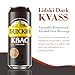Authentic Eastern European Fermented Kvass LIDSKI Dark Drink - Soft Drink Made with Rye Flour, Rye & Barley Malt – Non Alcohol Russian Soda - 6-Pack of Kvass Drink Can15.20 fl. oz (0.45L)