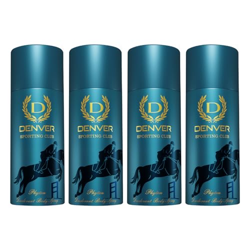 Image of Denver Sporting Club Phyton Deodorant For Men- 165 ML Each, Pack of 4