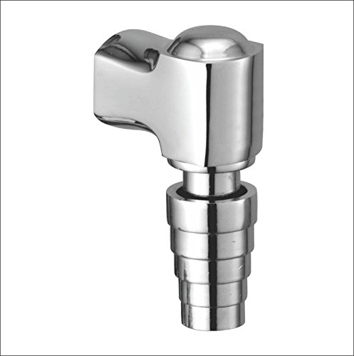 Kamal Full Brass Lift Cock | Elegant Finish, Anti Corrosive | Elegant Finish & Stunning | Wall Mount - Silver (Pack of 1)