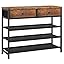 4 Tier ( 36.2 X 11 X 29.5 Inches)-rustic Brown