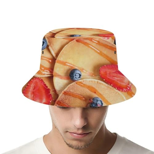 Image of Food Golden Corn Bucket Hats Unisex Washed Cotton Lightweight Outdoor Summer Beach Sun Hats Men Women Bucket Hat for Travel