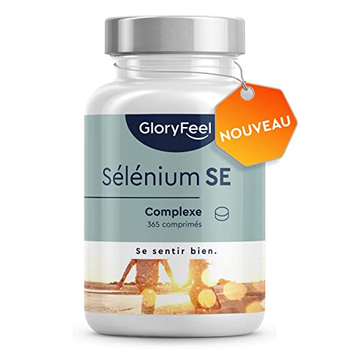 Sélénium Pur 365 Comprimés, 100% végétalien (1 an de réserve), Soutien de la Thyroïde et des Défenses Immunitaires, Protection des Cellules Contre le Stress Oxydatif, Testé Cliniquement Cover