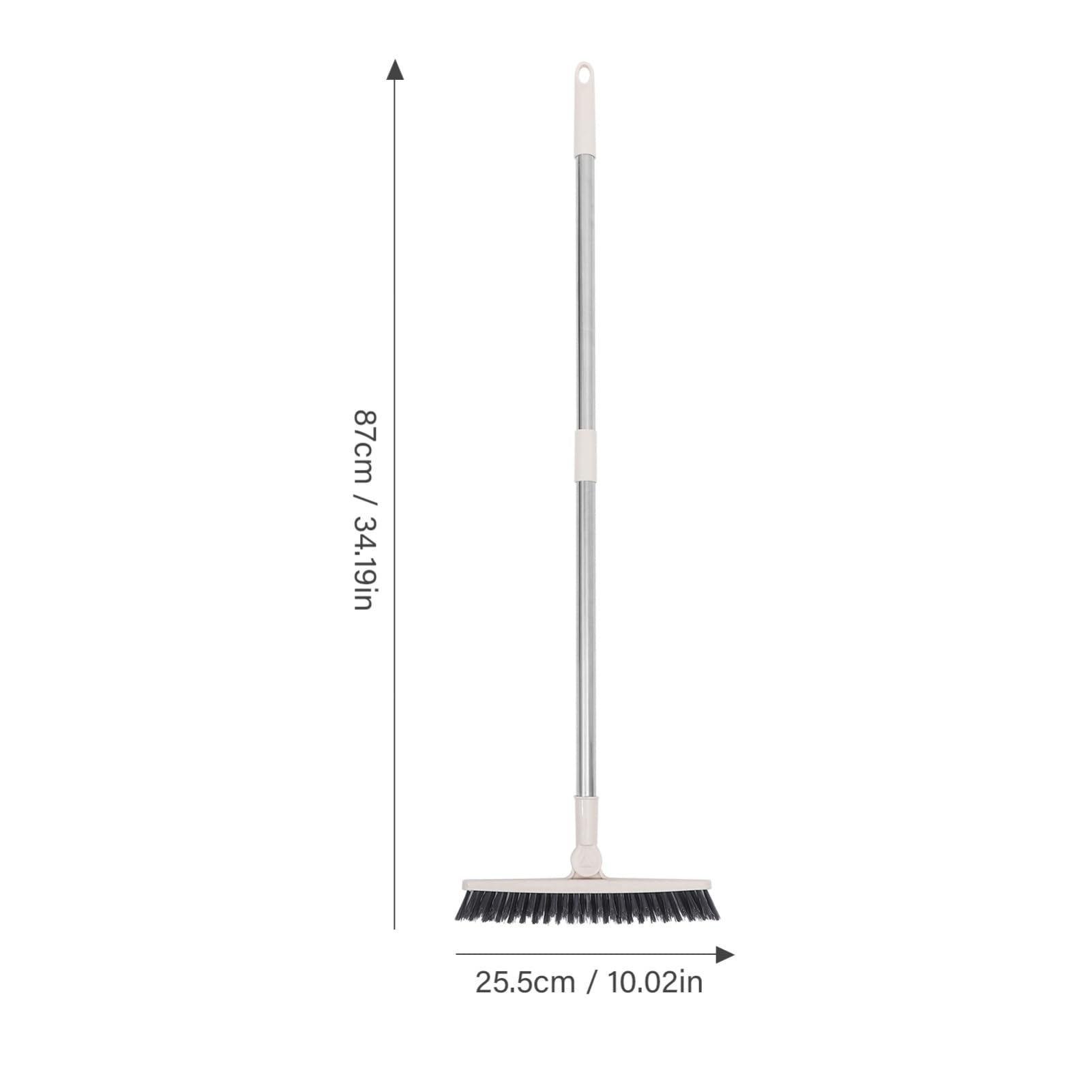 SHERCHPRY 2 Piezas Cepillo de Limpieza para Grietas de Suelo con Mango y Cabeza Herramienta Multiusos para Fregar y Azulejos para Ranuras y Difíciles de