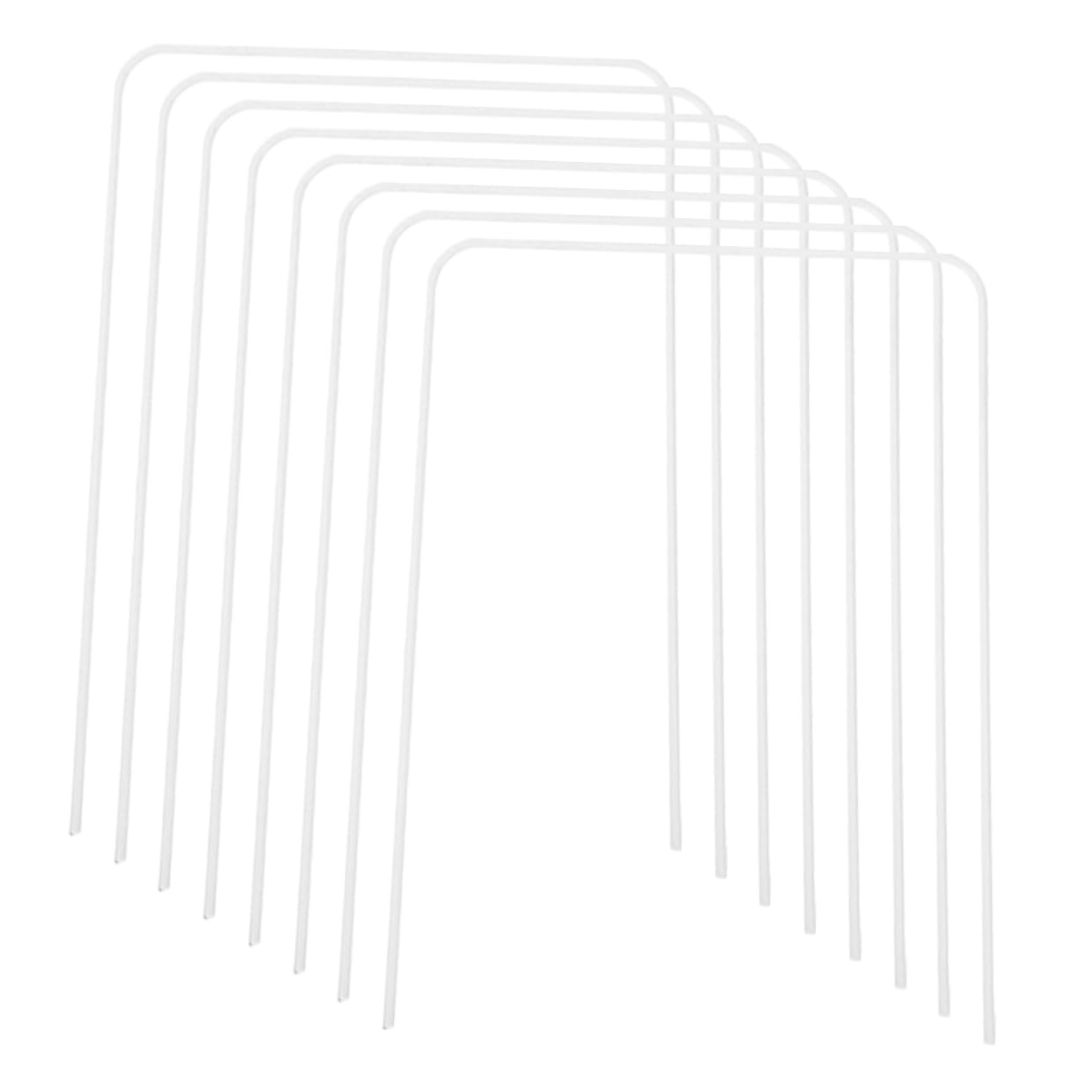 BCOATH Pcs Wire Football Goal Set for Outdoor Croquet Metal Wickets Stakes for Family Games Easy Assembly