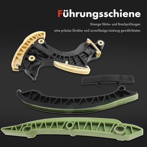 Frankberg Steuerkettensatz Kompatibel mit C-Klasse W204 C204 S204 E-Klasse W212 A207 C207 S212 SLK R172 1.8L 2011-Heute A2710501400