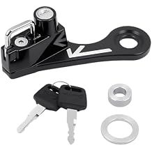 GUAIMI Motorcycle Helmet Lock Anti-Theft Helmet Security Lock Compatible with Twins Bonneville Thruxton Scrambler-Black
