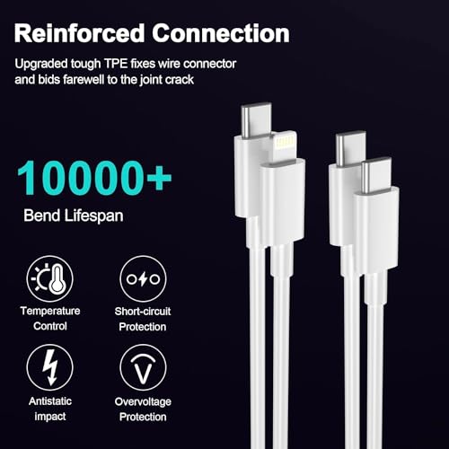 Image of FACTOTECH USB C Replacement Ch-arger for iPad Pro 12.9 /11 in 2022 /2021 /2020 /2018,iPad 10th,i-Pad Air 4th /5th 10.9 inch,i-Pad Mini 6th Generation,i-Pad Charger Fast Charging Charger with USB C to C Cable