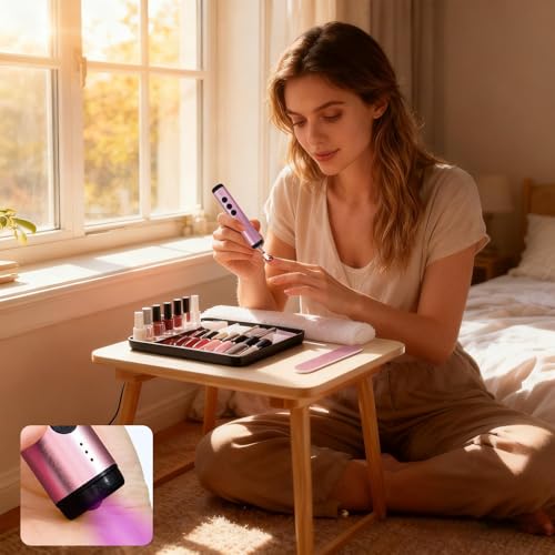 Ponceuse à ongles 2 en 1 rechargeable à double tête pour manucure à la maison - 2