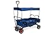 Produktbild Pinolino Klappbollerwagen Paxi DLX mit Bremse, faltbar, inkl. Sonnendach und Tragetasche, Tragfähigkeit 70 kg, blau