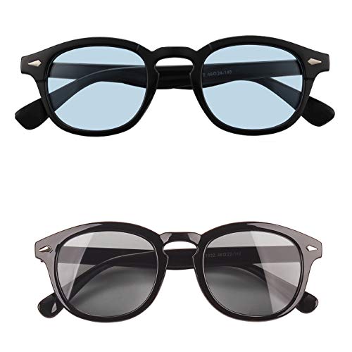 Image of Bestum Retro Inspired Sunglasses With Rivets Tinted Lens UV400