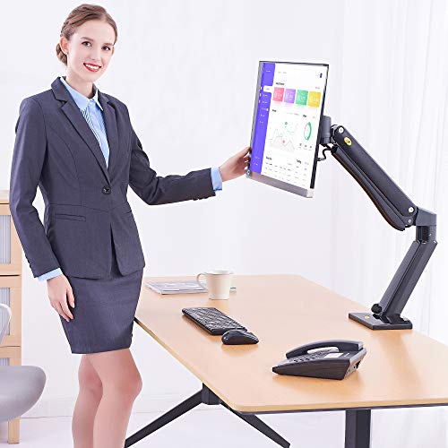 Nb North Bayou Heavy Duty Monitor Arm Desk Mounts, Full Motion Monitor Stand Fits For 24"-42" Big Screen With Heavy Weight Capacity 4.4Lbs-33Lbs Gaming Monitor Stand Nb45-B #TOP1