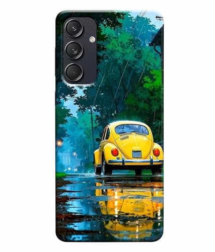 Image of Printed Hard Back Case Cover & Compatible for Samsung Galaxy M55 5G / M55S / F55 5G | Car Painting Art (Multicolor) - D1197