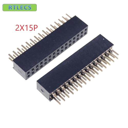 Wiring Connecting Terminals - 10pcs 2x15 P 30 pin 1.27mm Pitch Pin Header Female Dual Row Straight Through Hole DIP Rohs