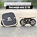 FreeSkates Portable Roller Road Drift Skates Plate, Maple Deck Anti-Skid Plate, Split Skateboard with PU Wheels, high-end Bearings(Black)