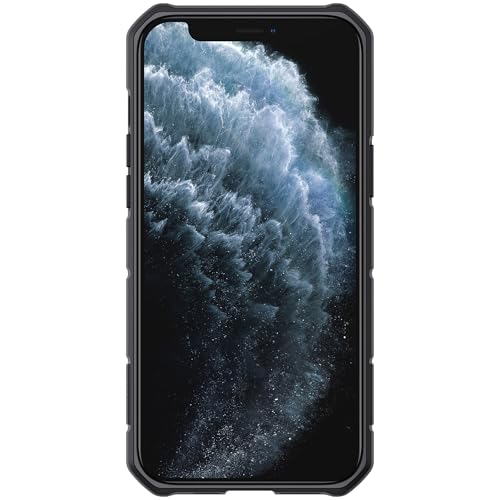 Image of Nillkin CamShield Slider Camera Armor Military Grade Camera Protect with Logo Cut Double Layered Protection TPU with PC Kickstand Case for Apple iPhone 12 Pro Max (6.7 Inch), Blue