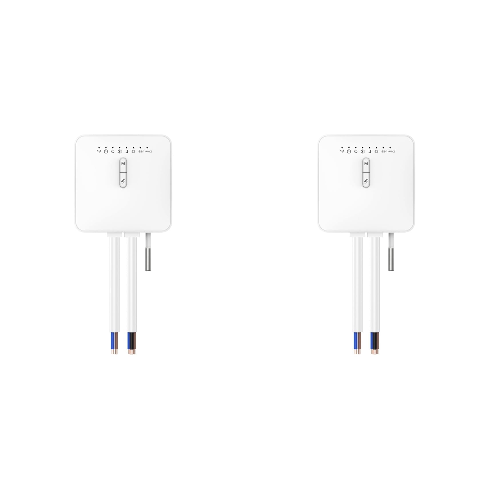 Jnchdghwa 2X Tuya ZigBee Smart Thermostat for Pilot Wire Heating Radiator Support Electricity Monitoring Remote Control