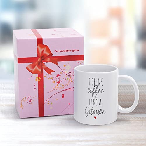 Ditooms Coffee Mug Gilmore Girls I Drink Coffee Like A Gilmore White Ceramic Coffee Mug 11 Oz, Made In Usa #TOP2