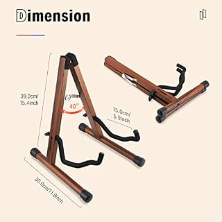 Donner Support Guitare en Bois Porte Guitare, A-frame Stand Guitare Pliable Portable pour Guitare Acoustique et… - Les Beatles, Paul McCartney, John Lennon, RIngo Starr, George Harrison Donner Support Guitare en Bois Porte Guitare, A-frame Stand Guitare Pliable Portable pour Guitare Acoustique et… – Image 6
