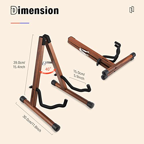 Donner Support Guitare en Bois Porte Guitare, A-frame Stand Guitare Pliable Portable pour Guitare Acoustique et… - Les Beatles, Paul McCartney, John Lennon, RIngo Starr, George Harrison Donner Support Guitare en Bois Porte Guitare, A-frame Stand Guitare Pliable Portable pour Guitare Acoustique et… – Image 7