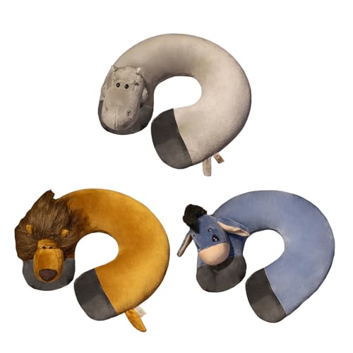 Générique Travel Neck Pillow - Cute Animal Neck Pillow ¦ Sleeping Cushion for Support, U Shape Pillows Plushy with Soft Cover, Napping Support with Foam,...