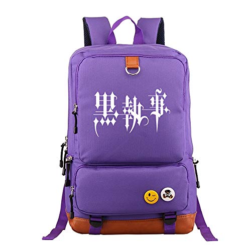 Preisvergleich Produktbild Black Butler Freizeitrucksack Bester verkaufender beiläufiger Rucksack koreanische Version des einfachen Studenten-Rucksack-Rucksacks Unisex (Color : Purple, Size : 44 X 29 X 13cm)