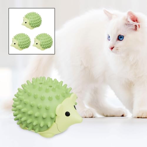 Ｂｅｓｇａ 3Pcs Catnip Brinquedos Bolas Arranhadores de Gato para Gatos Lamber Catnip Bolas de Parede par