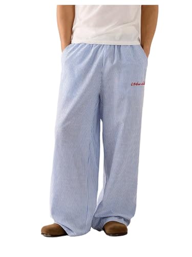 パンツ wide buggy stripe slacks used 4th & Reckless side stripe wide leg pants in black pinstripe