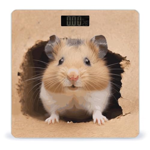 Báscula digital de vidrio templado para baño 10.2" x 10.2" miniatura 1