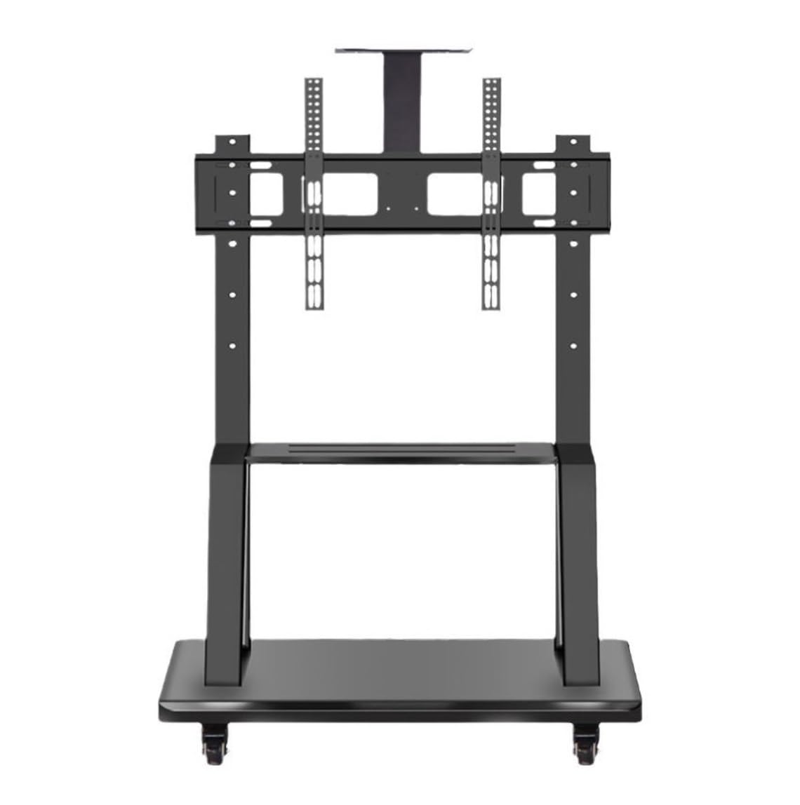 OLSKFUH Tv Stand Television Stands Mobile Tv Stand For 32-75 Inch Tvs, Height Adjustable Rolling Tv Cart With Media Shelf And Wheels, Holds Up To 286Lbs Tv Stands For Living Room,