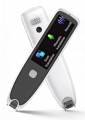 Stylo de Traduction par Numérisation, Traducteur d'apprentissage WiFi et Hors Ligne, Plus de 240 Dictionnaires Authentiques, Fonction D'enregistrement,...