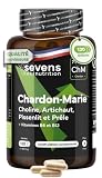 Chardon-Marie - Complexe Choline & Plantes - Avec Artichaut, Pissenlit, Prêle, Choline et Vitamines B6 et B12-120 Gélules - Extrait Standardisé avec 80% de Silymarine