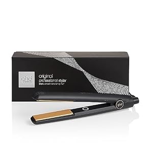 ghd Original Hair Straightener & Styler (Upgraded) – for Sleek, Smooth & Soft Styles with Enhanced Shine, No Extreme Heat Damage – for All Hair Types – (UK Plug)