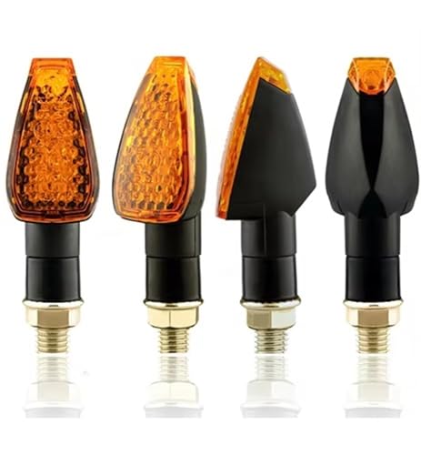Luz de señal de giro de 12V para rutas nocturnas en motocicleta con soporte de 10mm