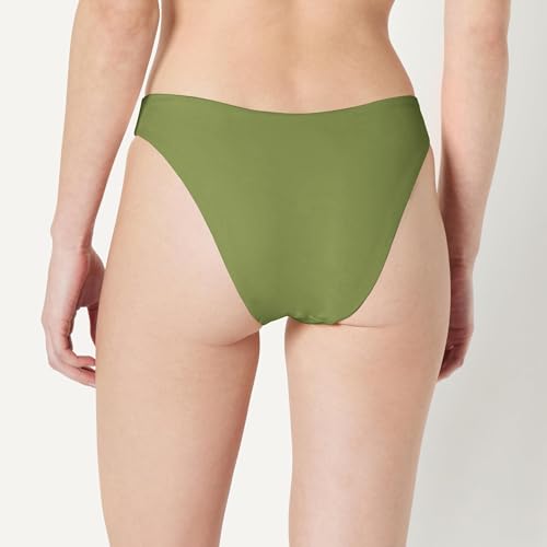 Amazon Essentials Women's High-Rise High-Leg Swim Bikini Bottom, Olive, Large - image 2
