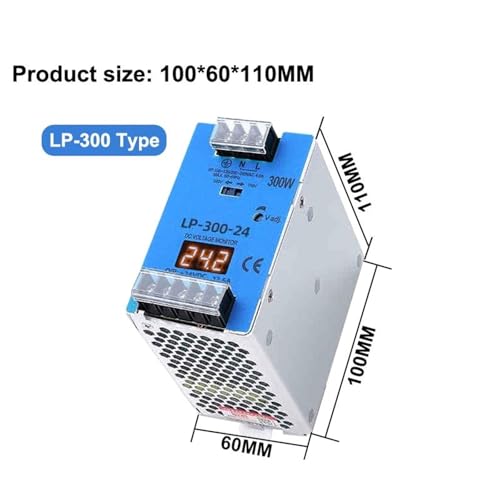 Alimentation à découpage LP 300W 24V 12.5A rail DIN sortie unique LED