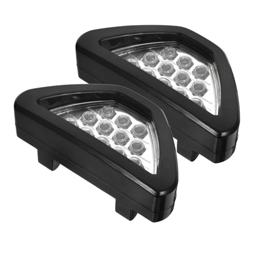 Ciieeo 2pezzi Luce Freno Auto Led Triangolo Flash Lampada Avvertimento Posteriore Compatibile Camion Veicolo Luce Freno Veicolo