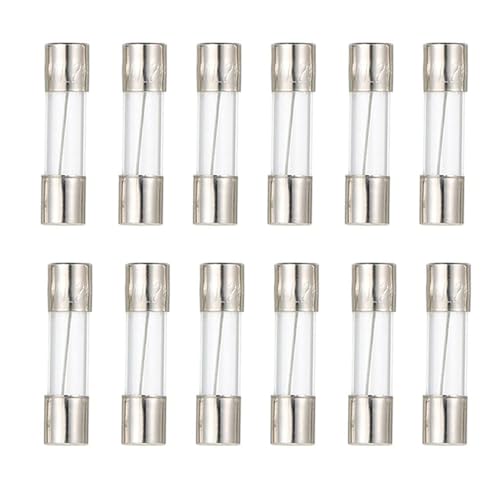 (12Pcs) F5AL125V 5A 125V fuses 5x20 mm 5 amp 125 Volt Fast-Blow Glass Fuses 0.2x0.78 Inch (5A)