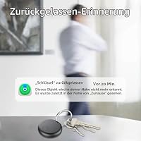 Tag Schlüsselfinder, Tracker Tag Kompatibel mit Apple Wo ist? APP (Nur iOS), Koffer Tracker für Gepäck/Taschen/Key, Batterielebensdauer EIN Jahr, IP67 wasserdicht(4er Pack) – Ansicht 5