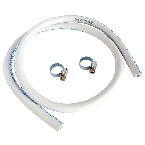 SOMATHERM FOR YOU, Flexible caoutchouc pour gaz Butane/Propane - Longueur 1 mètre - Durée de vie 5 ans - Inclus 2 colliers de serrage - Idéal pour...