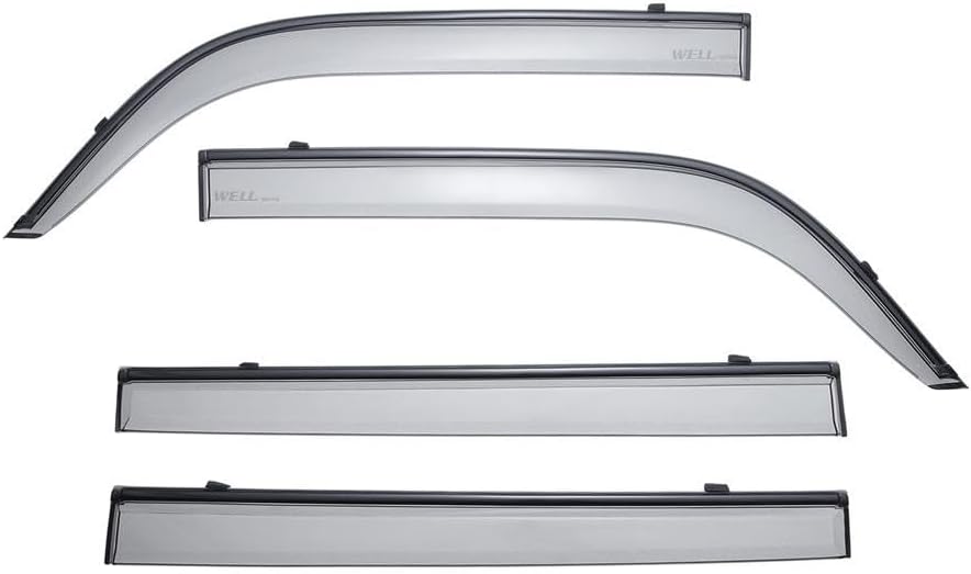 WellVisors Window Visors Wind Deflectors Compatible with Scion 2004-2007 xB with Black Trim Rain Guards 3-847SC003