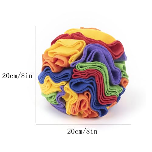 KINGGOO Schnüffelball für Hunde, Intelligenzspielzeug, Interaktives Spielzeug für Langeweile, für Kleine und Mittelgroße Hunde, Langsames Füttern, 20cm