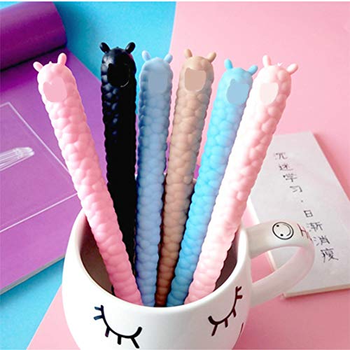 Bolígrafos gel tinta negra animal 8 pcs
