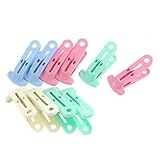 Ruilogod Kunststoff Wäscherei Kleidung Pins Clips Pegs Haken 10 stücke Sortierte Farbe