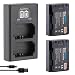 Produktbild Blumax 2X Akku ersetzt Sony NP-FZ100-2250mAh + Mini Dual-Ladegerät - für Sony Alpha FX30-7 IV 7c 7RIV 7RV 7RIII ZV-E1 ILCE 6600/6700
