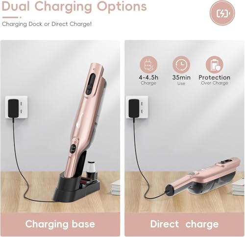 Image of Cordless Handheld Vacuum Cleaner for Car & Home, Lightweight Vacuum