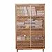 Produktbild LXHONG Staubvorhang, Staubdicht Schattierung Bücherregal Vorhang Mit Klettverschluss Raumdekoration Trennvorhang Für Bücherregale Schrank Lagerschrank (Color : Brown, Size : 85x120cm)