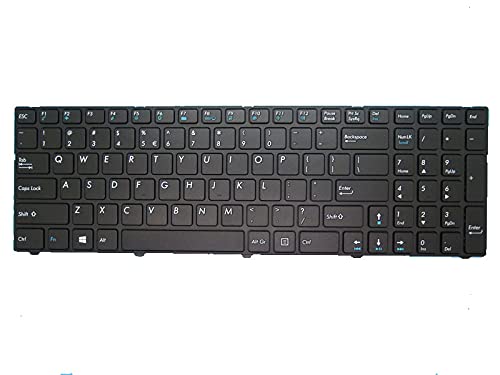 Clavier d'ordinateur portable pour PEAQ PNB G2017-I7A2 WANGZOZ cadre noir US