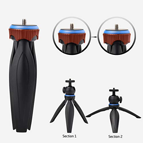 Phinistec Luce ad Anello LED con Treppiede, 10’’ Regolabile Ring Light con Telecomando Bluetooth, Supporto per telefono flessibile per Cellulare/Selfie/Trucco/Streaming dal Vivo/Foto/Youtube/Tik Tok