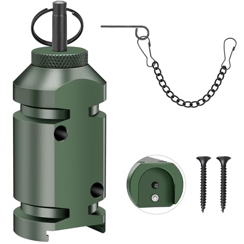 Perimeter Trip Alarm,12 Gauge Camping Trip Wire Alarm Device with 2pcs Screws,Early Warning Security System for Outdoor and Property Safety/Bear Deterrent -Dark Green (Adapter Not Included